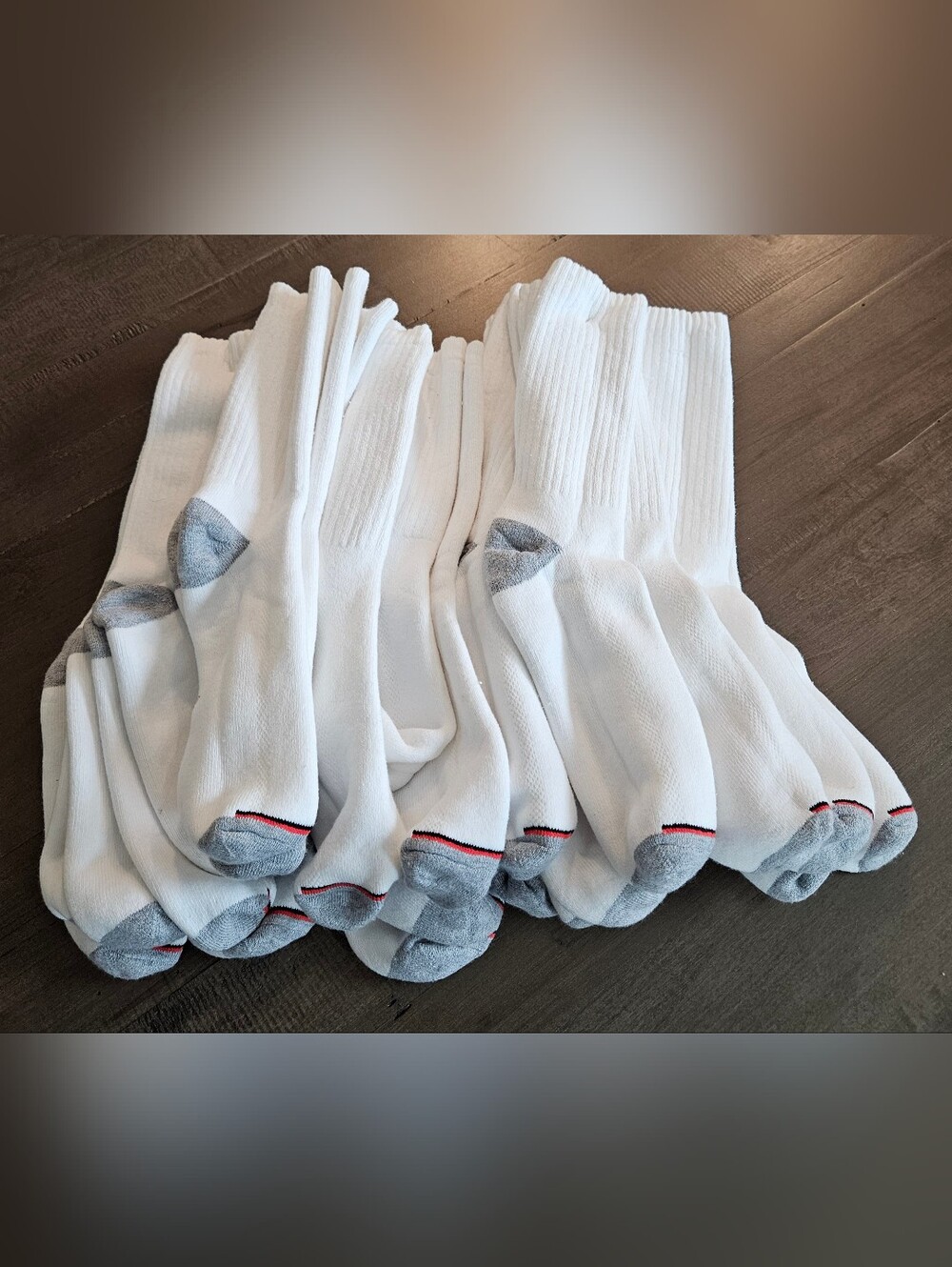 Kirkland Signature Men’s Athletic Sock White Lot Of 15 Pairs New